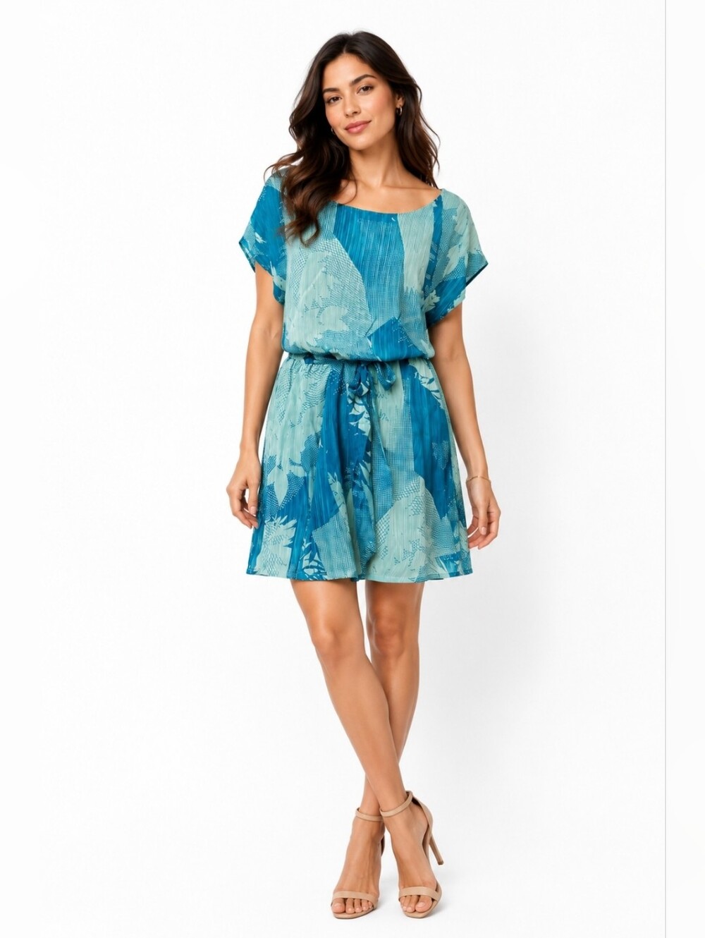 BCBG MAX AZRIA QUIRKY DRESS Digital M $260 NWT